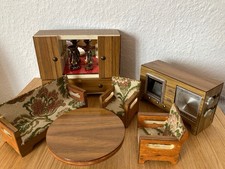 Puppenstube Wohnzimmer vintage original 70er Jahre