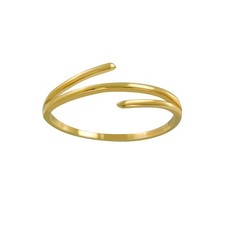 O&S  Goldener Damen Ring drei