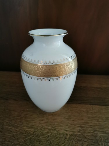 Vase mit goldauflage - vase,