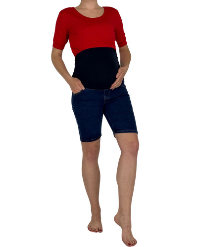 Umstandsshort jeansshort denim - umstandsshort,