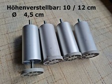 4 Aluminium Alu Möbelfüße