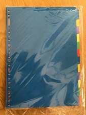 12x MEHRFARBIGE KARTON A4 ORDNERTEILER (NEU)