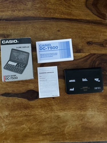 Casio data bank 7500 line - data,