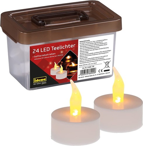 Idena led teelichter 24er - led, in