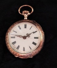 Damen Taschenuhr 14 Karat Gold