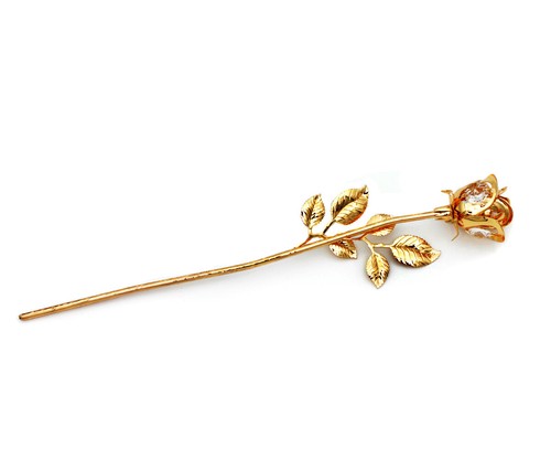 Metallrose kunstblume dekorose - metallrose,