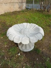 Vogeltränke aus Naturstein Garten-Deko H 38 cm Ø 50 cm 