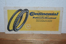 Altes Reklameschild 30/40er Jahre Continental Reifen Für Fahrrad Und Kraftrad