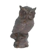 Kerze "Eule braun" 7x6x15cm