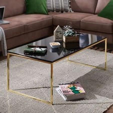 FineBuy Couchtisch Gold 120 cm