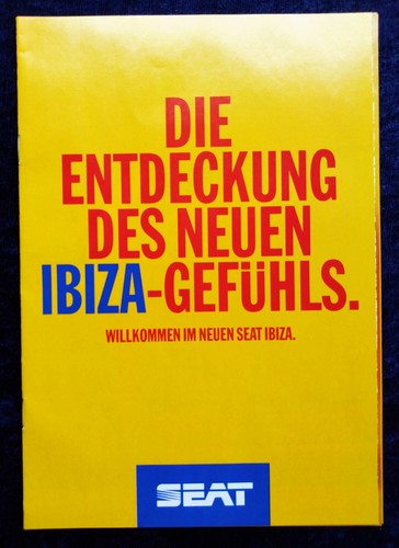 Seat ibiza prospekt - prospekt, 1993