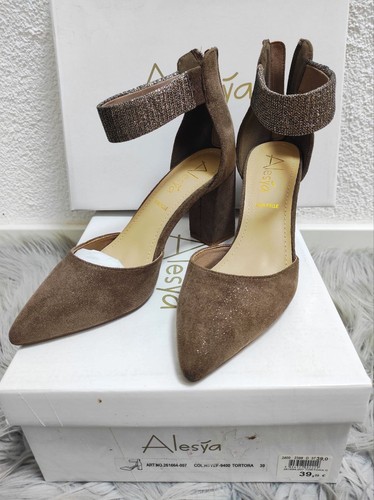 Damen schuhe silbergrau - gr.39,