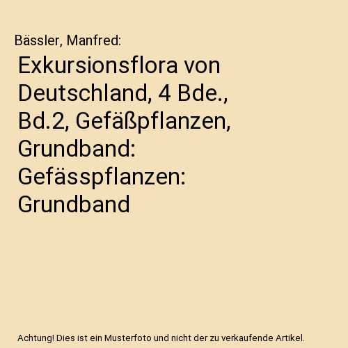 Exkursionsflora von