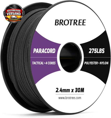 Paracord 275 4mm - 2,4mm, nylon