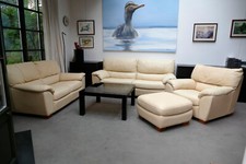 Natuzzi NEUES SUPERWEICHES LEDER Sitzgruppe Dreisitzer Zweisitzer Sessel Couch