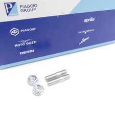 2x Auspuff Stehbolzen Flansch