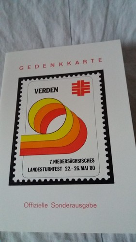 Gedenkkarte landesturnfest - gedenkkarte,