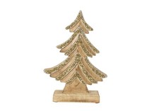 Holz Tanne gold + Verzierung