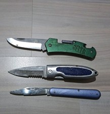 3er Set Taschenmesser / Werbemesser – Jever – Werkstatt – Retro – gebraucht