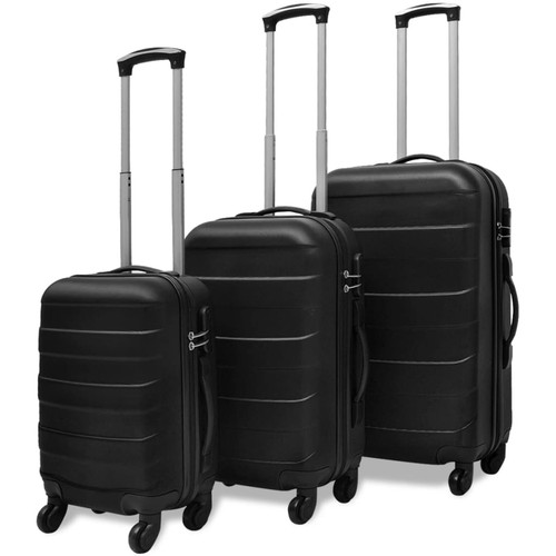 3er set koffer schwarz - set,