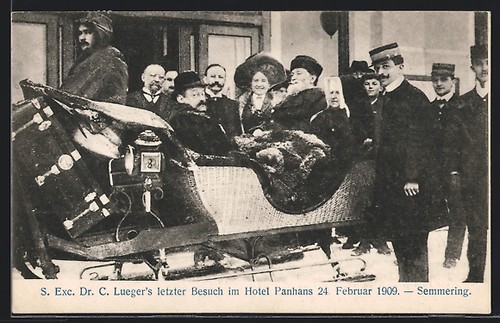 Semmering bürgermeister - ak, semmering,