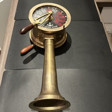 Antik Messing Schiff-Maschinenraum-Telegraph Marine 42cm, 2,8 kg, Navy Maritim