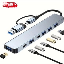 USB Hub 7 in 2 USB C 3.0 Adapter Verteiler Kabel 7 Ports Laptop Smartphone Searc
