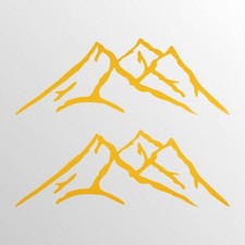 2x Mountain Aufkleber Berge