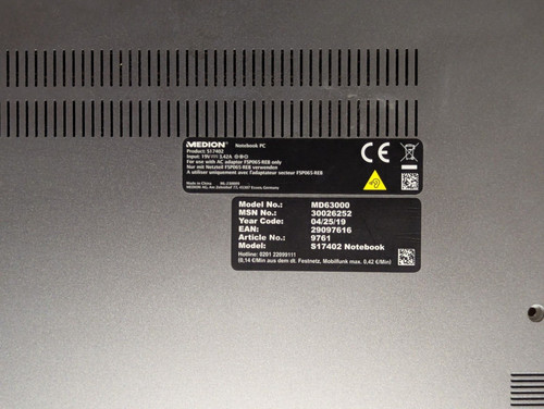 Medion s17402 md63000 - medion,