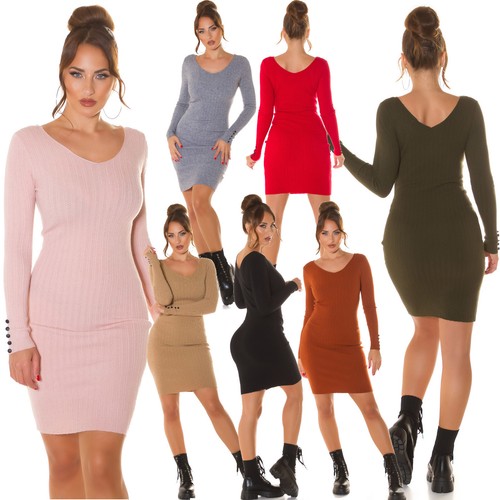 Weiches strickkleid - weiches,