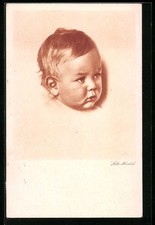 Foto-AK Lotte Herrlich: Kleiner Junge im Halbprofil 1927 