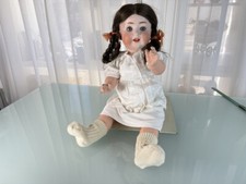 Künstlerpuppe Alte Sammler Porzellankopf Puppe 54 cm Zustand Siehe Foto   