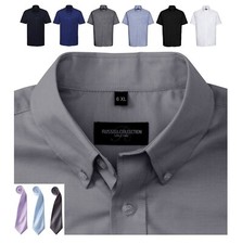 Men´s Classic Oxford Shirt Herren Hemd Kurzarmhemd Businesshemd Freizeithemd Uni