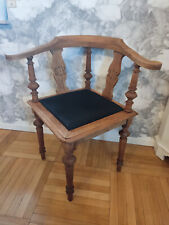 Antik ,Stuhl mit Armlehne,Schreibtischstuhl, Dreieckstuhl Eiche um 1900
