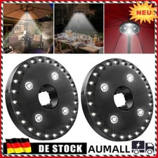 LED Beleuchtung für Sonnenschirm 28 LED Gartenschirm Lampe Sonnenschirmlampe DE