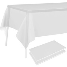 Kunststoff Tischdecke weiß