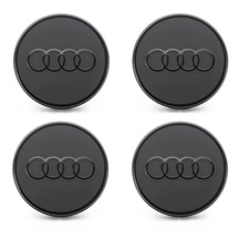 Original Audi Nabenkappen Set Nabendeckel Felgendeckel matt schwarz 85H071006A