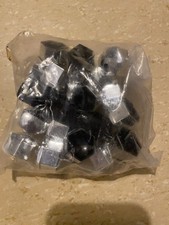 20x Radschraubenkappe Abdeckkappen Radmuttern 17mm chromfarben Neu