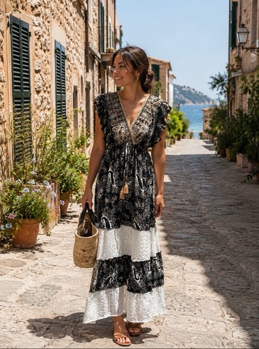 Damen sommer boho hippie - sommer,