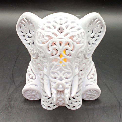 Weiße elefant figur - elefant, mit