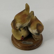 Giuseppe Armani Figur Vögel G Armani signiert Capodimonte N Holzsockel