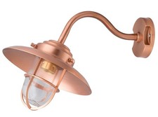 Wandlampe in Kupfer aus