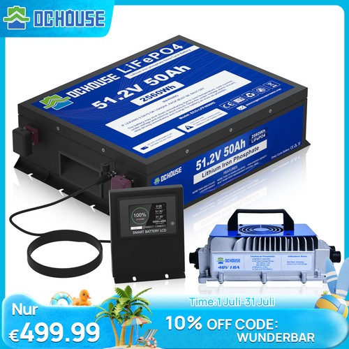 48v 50ah bluetooth lithium - 48v,