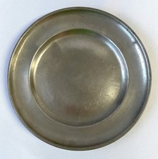 antiker Zinnteller gepunzt