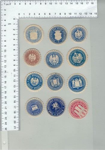 Konvolut siegelmarken - 12,