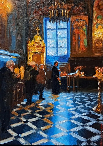 Orthodoxes kircheninterieur - orthodoxes,