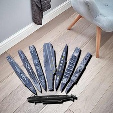 4D 8-teiliges zusammengebautes Kriegsschiff-Modell 1:144 Spielzeug für