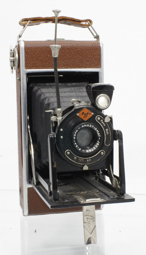 Agfa balgenkamera braun - agfa,