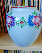 Weiße handbemalte Vase RIEBER