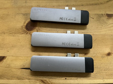 Satechi USB C Pro Hub plus Ethernet Adapter, Spacegrau für MacBook, MacBook Pro